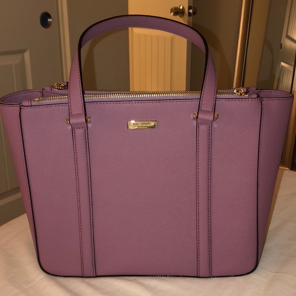purple kate spade purse